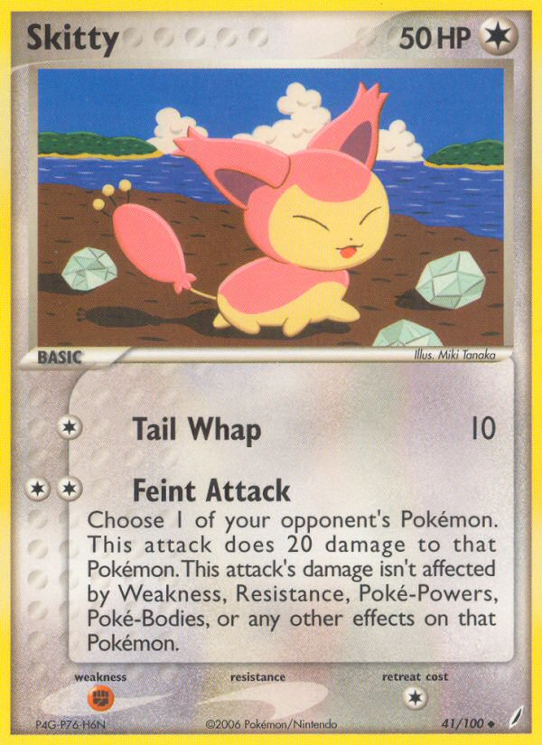 EX Crystal Guardians Skitty #41/100
